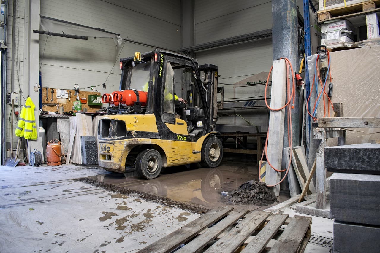 Yellow Forklift